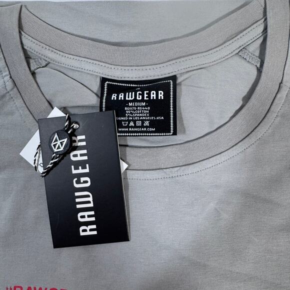 Rawgear Grey Long Sleeve Graphic T-Shirt Model# RG440 Size Medium NWT - Picture 4 of 9